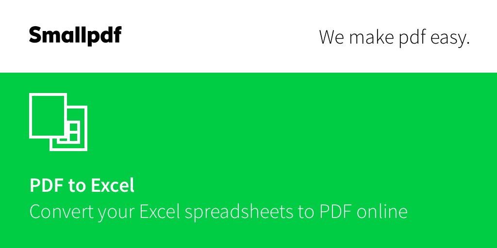 Convertir PDF a Excel - a través del convertidor en línea gratis